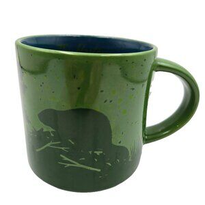 Tim Hortons Collectible Coffee Tea Mug Cup Green Beaver 2017 Read